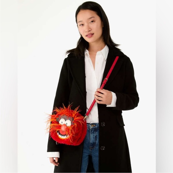 ♠️kate spade Disney X KS New York Muppets Animal Crossbody, Red Multi NWT - Picture 16 of 16